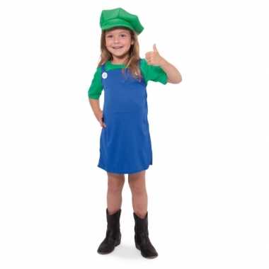 Groene loodgieter carnavalskleding meisjes