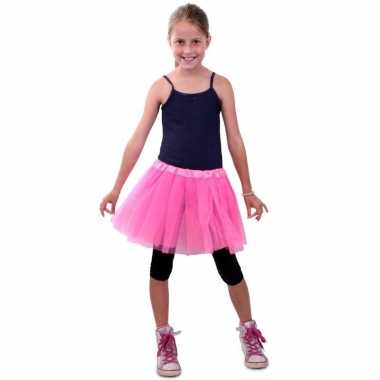 Roze meisjes verkleed rokje carnavalskleding