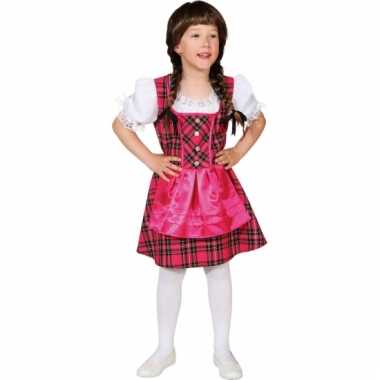 Roze tirol carnavalskleding meisjes