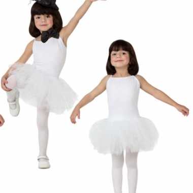 Witte tutu meisjes carnavalskleding