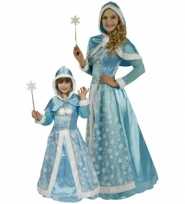 Lichtblauwe sneeuw prinsessen carnavalskleding