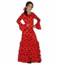 Rode flamenco carnavalskleding meisjes 10070285